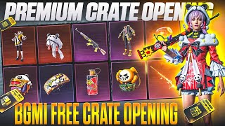 NEW PREMIUM CRATE OPENING  BGMI FREE PREMIUM CRATE OPENING  BGMI CRATE OPENING [upl. by Oloapnaig]