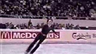 Brian Orser 1985 Worlds EX Pink Panther [upl. by Ecinahs779]