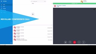 MiCollab Conference Call MiVoice Business [upl. by Amhsirak]