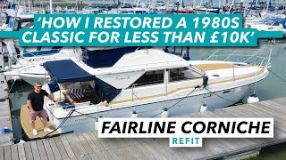 How I refitted a 1980s Fairline Corniche 31 for less than £10000  Motor Boat amp Yachting [upl. by Swain]