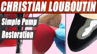 700 Christian Louboutin Simple Pump  Complete Restoration including heel and red sole [upl. by Pincince]