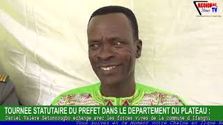 TOURNÉE STATUTAIRE DU PRÉFET DU PLATEAU  Setonnougbo échange avec les forces vives dIfangni [upl. by Kataway]