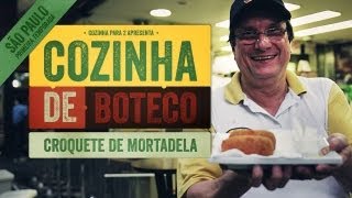 Cozinha de Boteco SP 4  Croquete de Mortadela Bar do Mané [upl. by Wennerholn100]