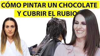 Cómo pintar un chocolate Y CUBRIR EL RUBIO BETTY LAZCANO [upl. by Vito]