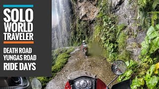 Ride Day 56 Yungas Road Bolivia  The Death Road by Motorbike [upl. by Htebasyle]