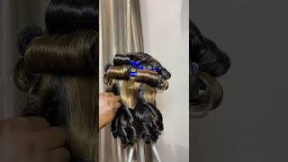 Pin Curls Styling Tutorial hairstyle cr7 closurewigs shortsyoutube [upl. by Elaval196]