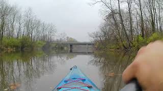 Kayaking the Clinton River from Shady Side Park going up stream to Groesbeck [upl. by Ehcsrop413]