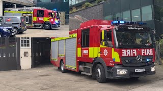 A231 A236 Euston Fire Station Double Turnout [upl. by Mahseh]