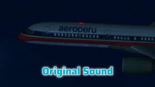 AeroPerú Flight 603  Crash Animation Original Sound [upl. by Eyar]