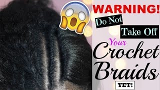 😱 You wont believe what she did to her CROCHET BRAIDS AFTER 6 WEEKS 🙌🏼 [upl. by Fatimah]