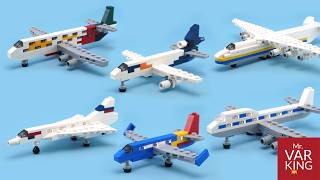 LEGO Tutorial Top 6 BEST planes compilation [upl. by Ogires]