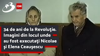 34 de ani de la Revoluţie Imagini din locul unde au fost executaţi Nicolae şi Elena Ceauşescu [upl. by Yellac613]