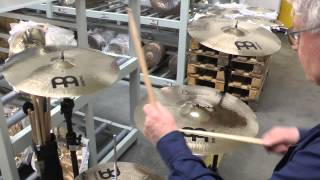 Meinl Byzance Brilliant Medium Cymbal Set selected at the Meinl factory [upl. by Hsetih906]