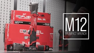 Milwaukee M12™ FUEL™ Right Angle Impact Wrench 256420 amp 256520 [upl. by Tollman]