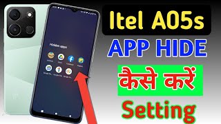 How to hide apps in Itel a05sItel a05s me app hide setting kaise kareItel a05s app hide [upl. by Audi]