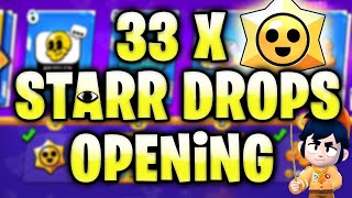 😱 33 X STARR DROPS OPENING 😱 Brawl Stars Main Account [upl. by Collyer]