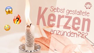 Kerzen bestempeln  Was passiert mit dem Seidenpapier in der Kerze  schafTV [upl. by Areid]