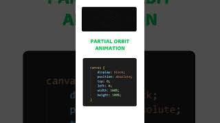 PARTIAL ORBIT ANIMATION  HTML CSS JAVASCRIPT cssanimation coding css3animation css javascript [upl. by Yur]