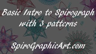 How To Spirograph A Basic Intro [upl. by Jenni]