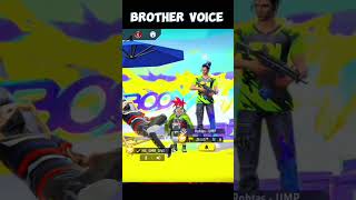 Brother voice ❤❤‍🩹shorts freefire gaming totalgaming [upl. by Oivatco]