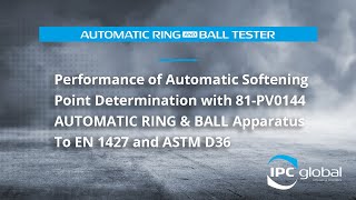 RING amp BALL  Performance of Automatic Softening Point Determination [upl. by Amy]