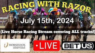 LIVE Horse Racing action handicapping Parx Racing Horseshoe Indianapolis Ellis Park and more [upl. by Adaurd]