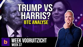 TRUMP VS HARRIS  Wat betekent dit voor de Cryptomarkt  Weekvooruitzicht  Bitcoin BTC analyse [upl. by Nebra899]