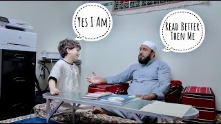 Qari Hashim New Cute Student In Training  PT 4 QARI HASHIM ABBASI quranrecitation teaching [upl. by Lesna]