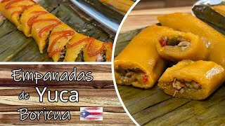 Empanadas de Yuca Puertorriqueñas how to make Puerto Rican Empanada de Yuca [upl. by Enair]