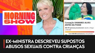 Xuxa e outros famosos pedem cassação de Damares Alves [upl. by Vinnie]