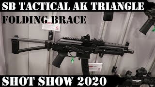 SB Tactical AK Triangle Folding Brace and more Shot Show 2020 [upl. by Hebrew794]