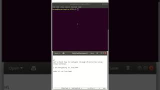 How to navigate through directories using Linux terminal  Linux navigate command [upl. by Funda]
