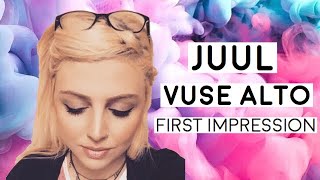 Juul vs Vuse Alto Comparison  ecigarettes first impression of Vuse Alto [upl. by Eentihw]