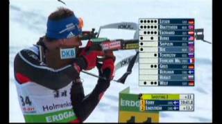 Biathlon Verfolgung der Männer in Oslo 2011 [upl. by Alekahs]