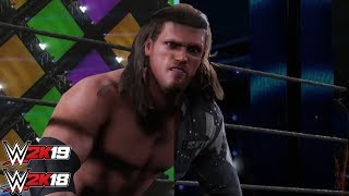 WWE 2K19 vs WWE 2K18 Hybrid Entrance Comparison 1 Edge amp The Usos [upl. by Neirbo]