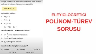 ELEYİCİÖĞRETİCİ POLTÜREV SORUSU [upl. by Oster]