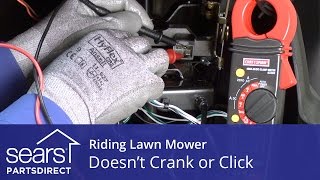 How to Fix a Riding Lawn Mower that Doesn’t Crank or Click [upl. by Henriques]