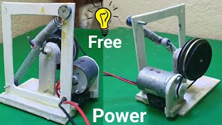 Build Flywheel Spring Machine Make Electricity Free Energy Generator  02 [upl. by Ahsined763]