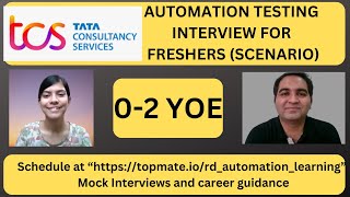 Automation Testing Interview Questions and Answers  RD Automation Learning [upl. by Sinnaoi]