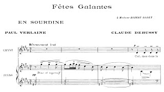 Claude Debussy  Fêtes galantes book 1 1891 [upl. by Nich285]