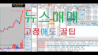 재료매매 고점매도 실시간 대응 방법뉴스매매 급등주 돌파매매 단타 주식 재테크 투자 [upl. by Meter900]