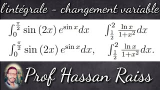intégrale simple Intégration avec changement de variable analyse 2 4 Exemples très connus partie 2 [upl. by Atkins126]