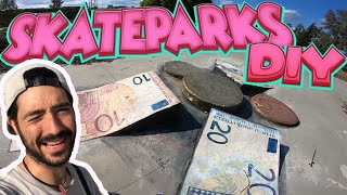 DIY skateparks  visitamos 5 parks construidos por skaters EN UN DIA [upl. by Knitter]