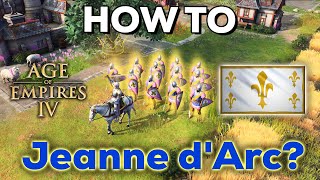 How to play Jeanne dArc Fast Feudal Level 3 Hero in Season 6 AOE4 [upl. by Ycniuqed]