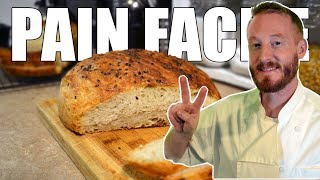 Pain SANS PÉTRISSAGE en 3 MIN 😲 Cuisson sur PLAQUE Recette INRATABLE 🍞🥖 [upl. by Pilar]