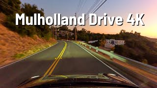 LOS ANGELES 🚗 Driving Mulholland at sunset 🇺🇸 4K [upl. by Zonnya]