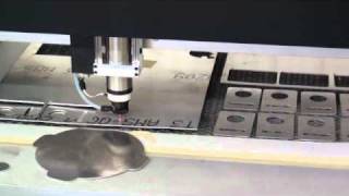 KERN Cutting Aluminum with 400 watt co2 Laser [upl. by Holey]