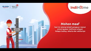 IndiHome  Gangguan massal jaringan internet wilayah Jakarta Utara  hubungi Call center IndiHome [upl. by Nus]