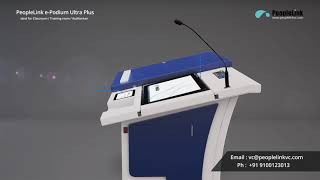 Digital Podium  Electronic Lectern  PeopleLink ePodium Ultra plus [upl. by Crispin336]