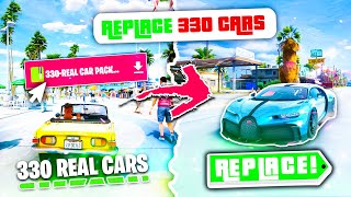 🔥How To Install 330 Car Pack In GTA 5  2024 Replace All Cars In GTA 5 [upl. by Tronna]